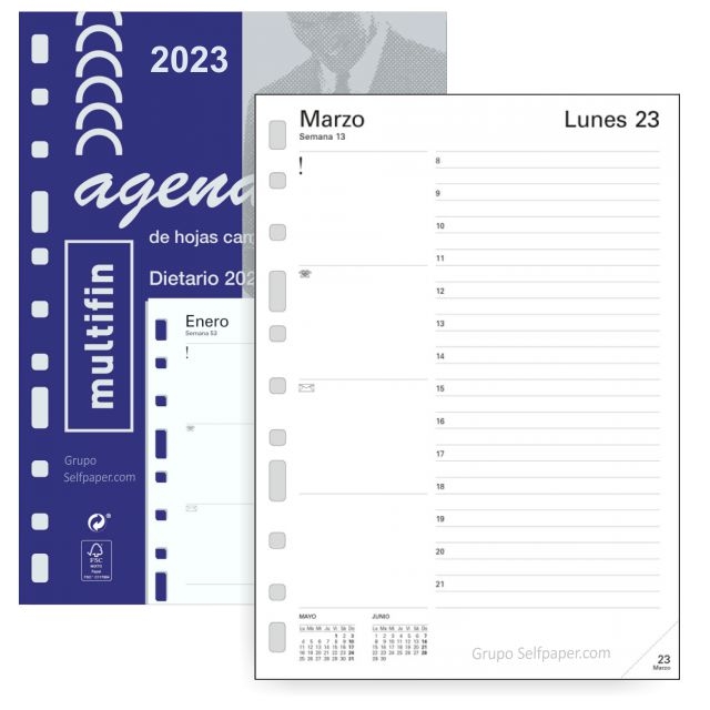 recambio agendas multifin 3002 un dia por pagina