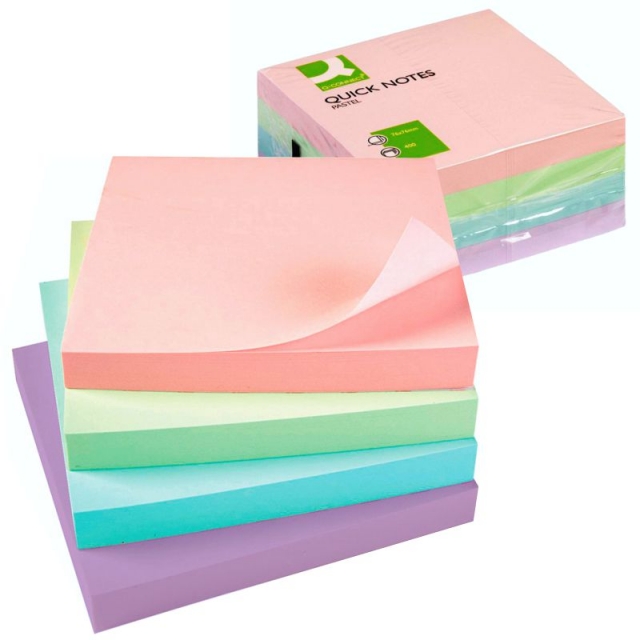 Comprar Taco notas adhesivas Q-connect tonos Pastel, 400 hjs.