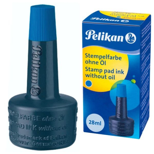 Comprar Tinta de sellar Pelikan, tampones y cuños 28 ml Azul