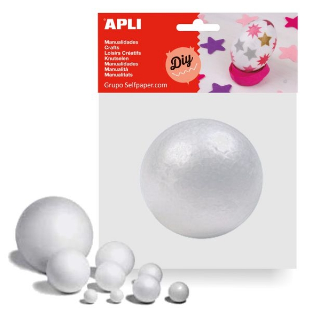 Comprar Bolas de corcho blanco, Porexpan, grandes, 80 mm