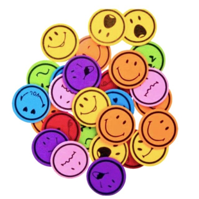 Comprar Emojis caritas sonrientes de goma eva, foamy adhesivas