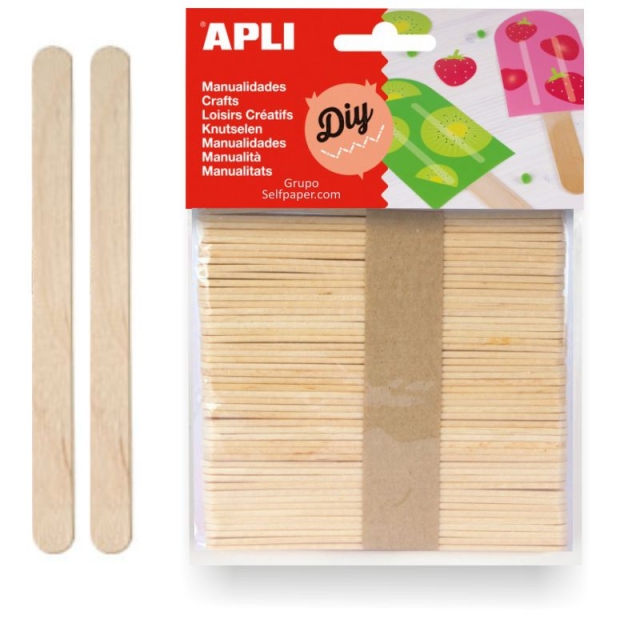 Comfy Package, Palitos de madera multiusos de 4.5 pulgadas para  manualidades, helados, cera, encerado, palitos de madera para depresor de  lengua [200