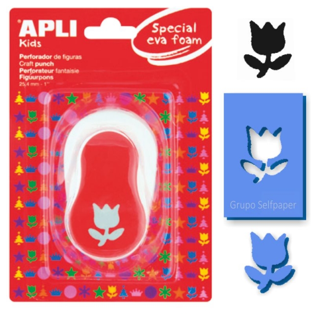 Comprar Perforadora para Goma Eva, con forma de flor Tulipán, Apli