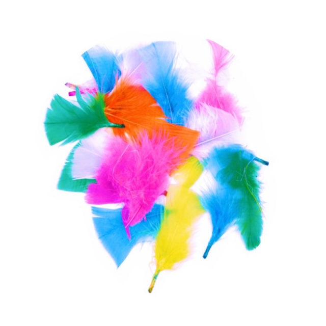 plumas collage colores apli 13281