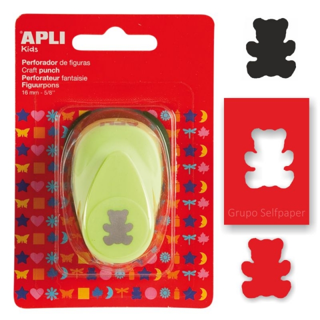 Comprar Troquelador para papel o cartulina, forma de osito, Apli