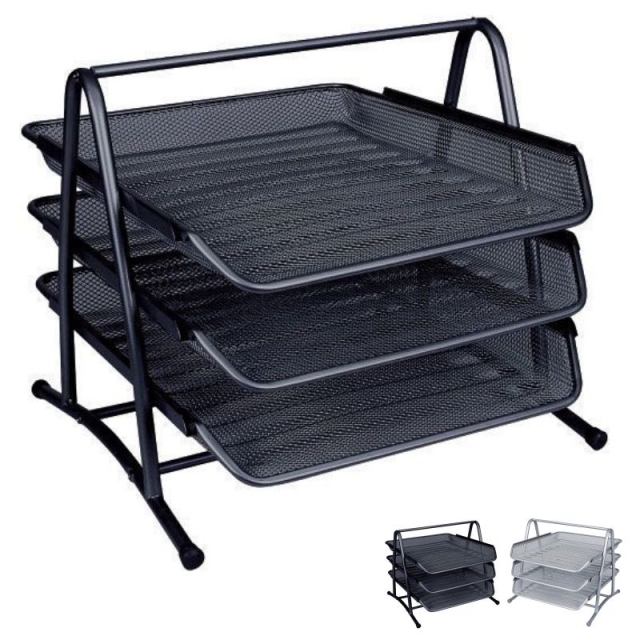 Comprar Bandejas metalicas rejilla juego 3 - negro o aluminio