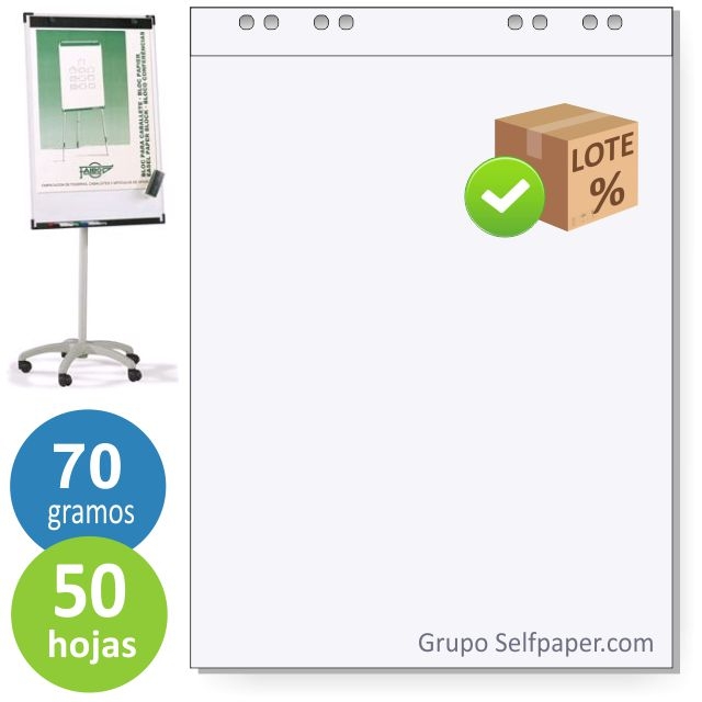 Comprar Block de papel para Pizarra Caballete - 50 Hojas -