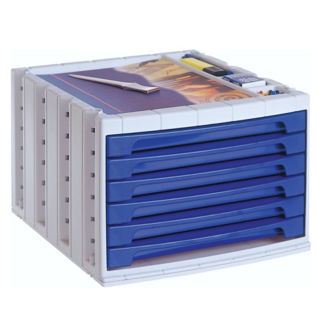 Comprar Módulo Archivotec 6 Cajones Azules - 6006AZ