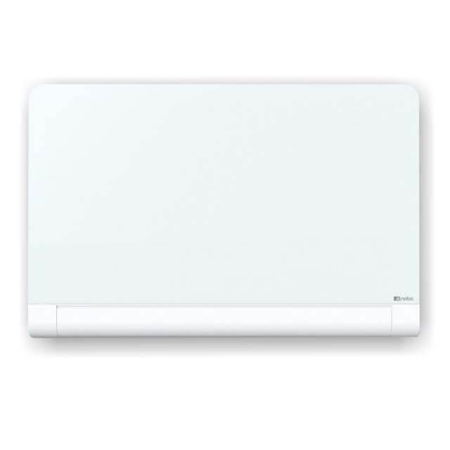 Comprar Pizarra blanca de Cristal redondeada Nobo 71x126 cms