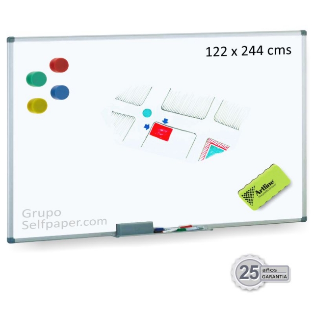 Comprar Pizarra Blanca Magnetica 122x244 acero Vitrificado