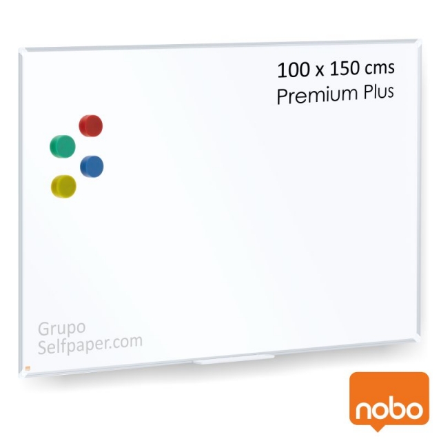 pizarra nobo nano clean 90x120 magnetica blanca