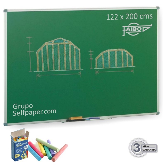 Comprar Pizarra Verde Semi-brillo Faibo 122x200 para tizas