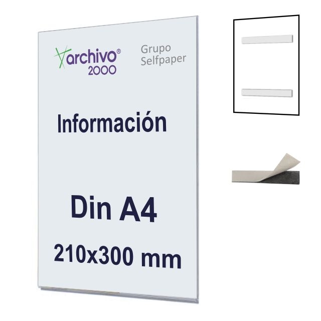 Placa de metacrilato para pared, Din A4, con adhesivo