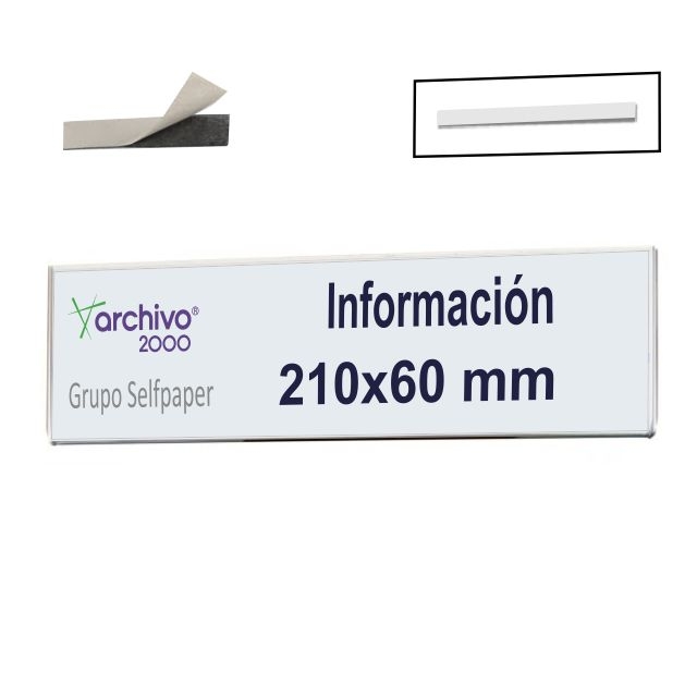 placa metacrilato pared portanombres 210x 60