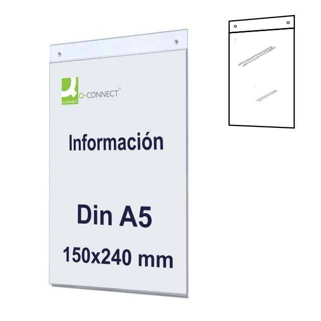 Comprar Placa tipo metacrilato pared Din A5, cuartilla Vertical