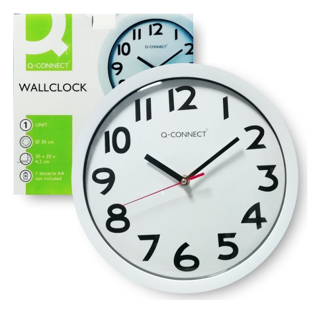 Reloj de pared para oficina 34 cms números extra grandes