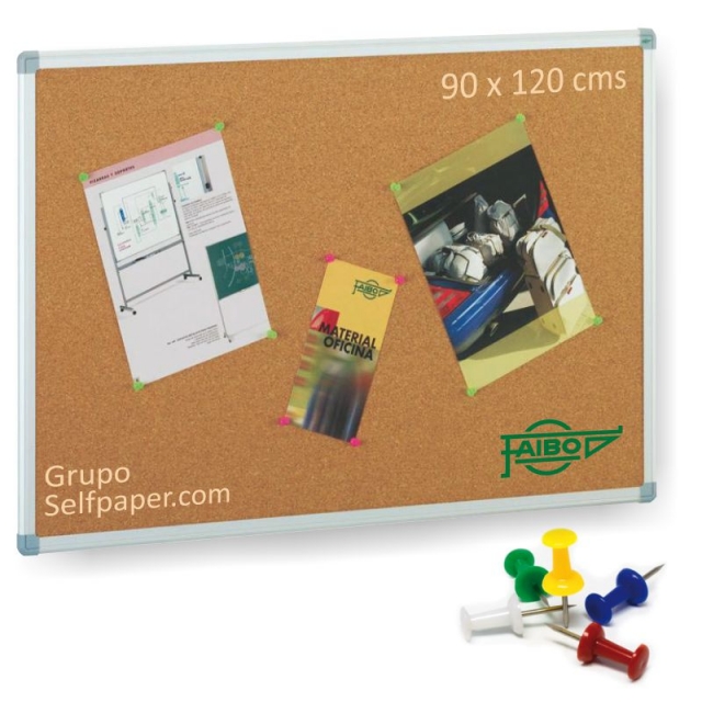 Comprar Tablero corcho enmarcado 90 X 120 - pizarra Tablon anuncios