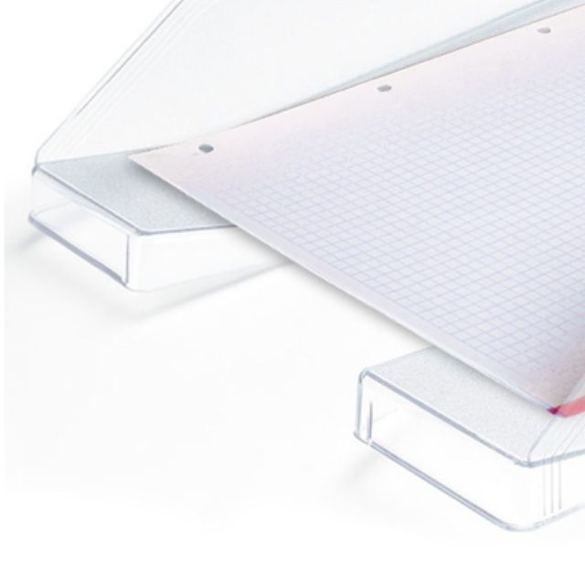 bandejas de oficina plstico transparente cristal