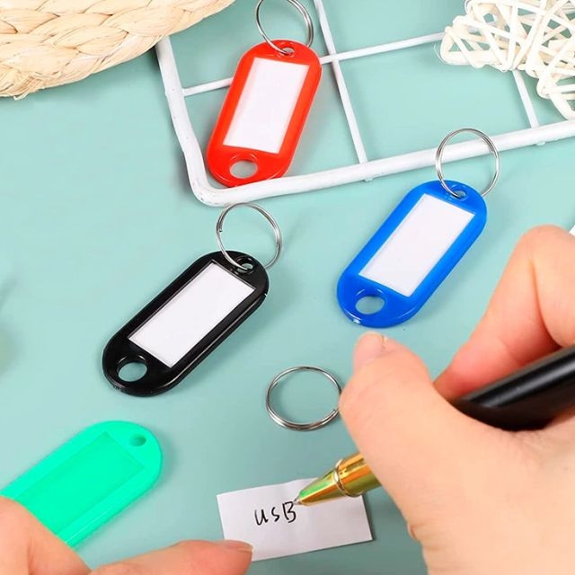 llaveros personalizables colores con etiqueta