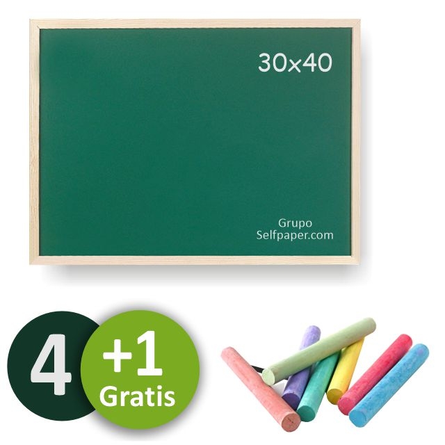 Comprar Pizarra Verde marco madera 30x40 para tiza ( pequeña )