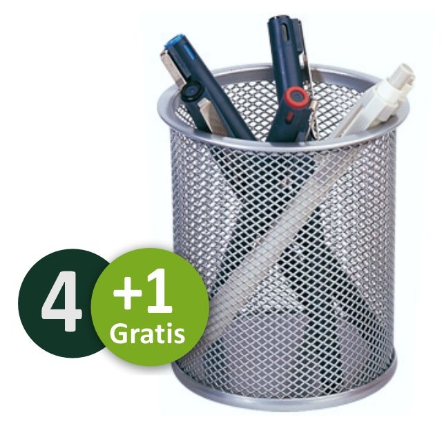 portalapices malla rejilla metal cubilete aluminio