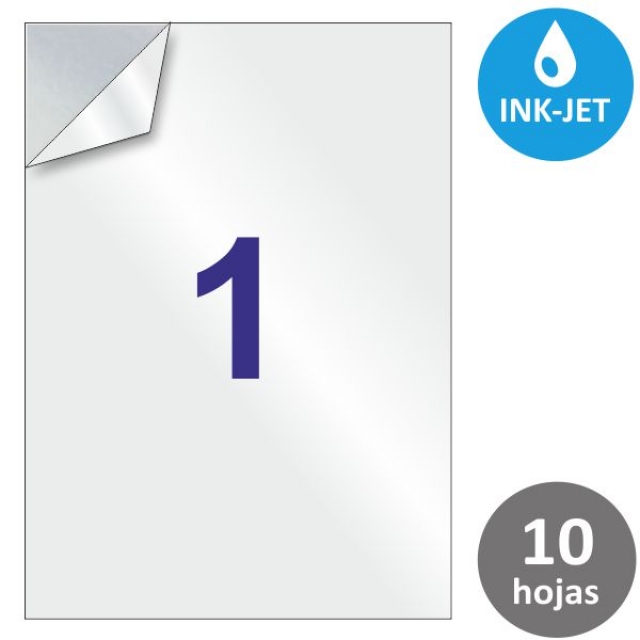 apli 10053 transparencias adhesivas inkjet din a4