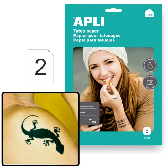 apli 11295 papel imprimir tatuajes tatoo paper