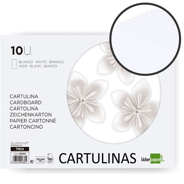 Comprar Block de cartulinas blancas Folio. Cuaderno de 10 hojas