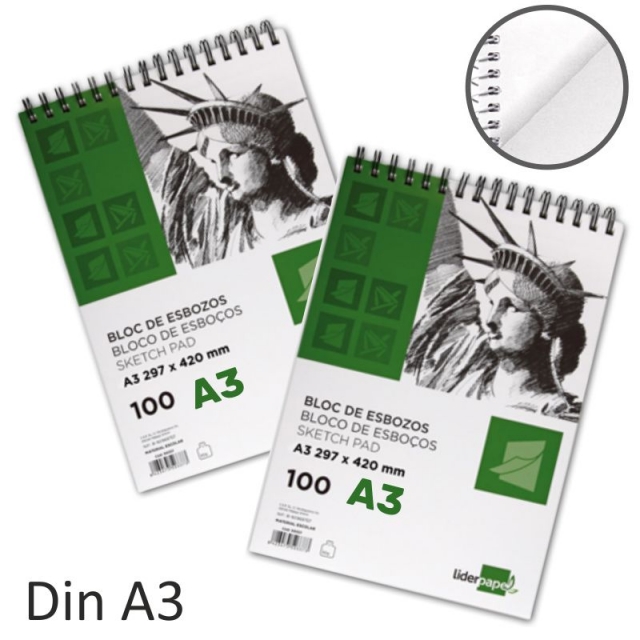  CUADERNO DE DIBUJO: Bloc de 100 paginas en blanco