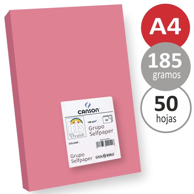 Comprar Cartulinas Din A4, folio Rosa Chicle - Canson Iris Pack 50 h