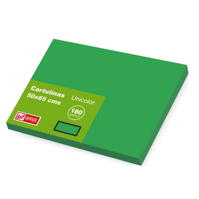Comprar Cartulinas Grandes 50x65 Self Verde Pino Navidad Pack 25 hjs