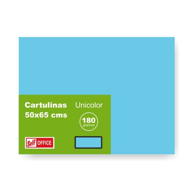 Cartulinas grandes 50x65 cms colores claros azul Océano P.25