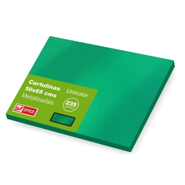 Comprar Cartulinas Grandes Metalizadas Verde 50x65 mm - 16216