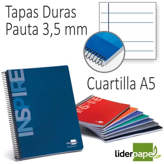 cuaderno cuartilla pauta ancha 2 rayas 3 5 mm