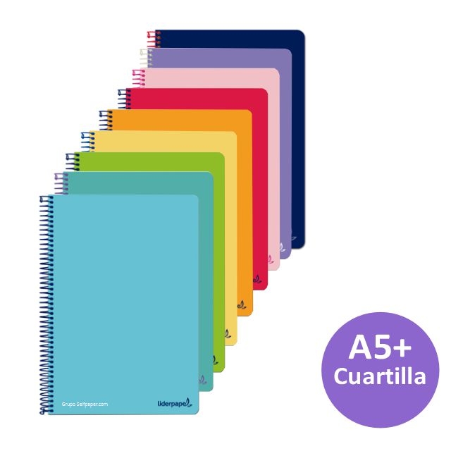 cuaderno libreta din a5 cuartilla raya horizontal
