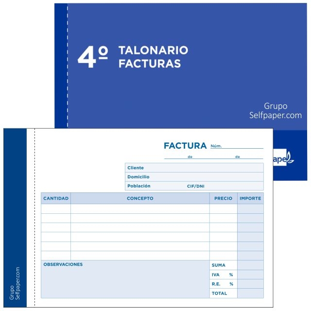 detalle talonarios facturas duplicados liderpapel