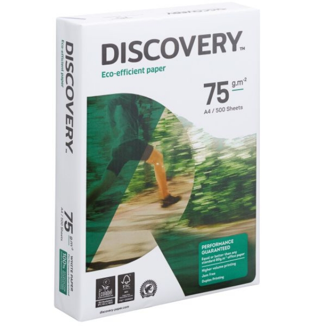 Folios Discovery A4 75 gr - Paquete de 500 hojas