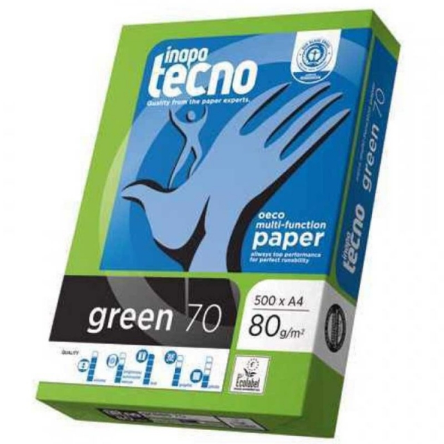 inapa tecno green papel reciclado a4 folios