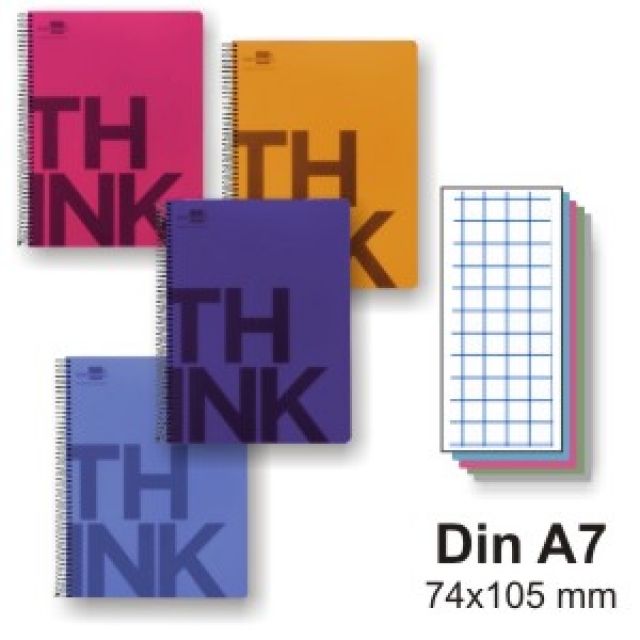 Comprar Libreta bolsillo tapa plastico - cuaderno Din A7 74x105 mm
