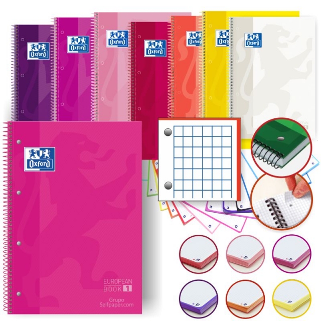 Comprar Libretas Oxford, European book 1 extradura 4 taladros
