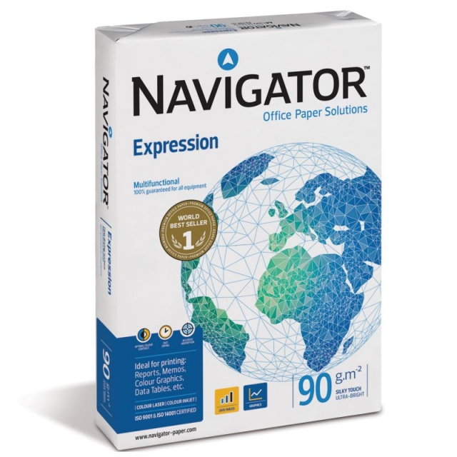 Comprar Folios, papel Din A4 de 90 gramos Navigator Expression, 500h