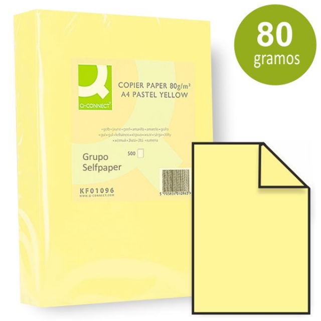 Comprar Papel Color Din A4 Amarillo clarito Canario - Papago 80 grs