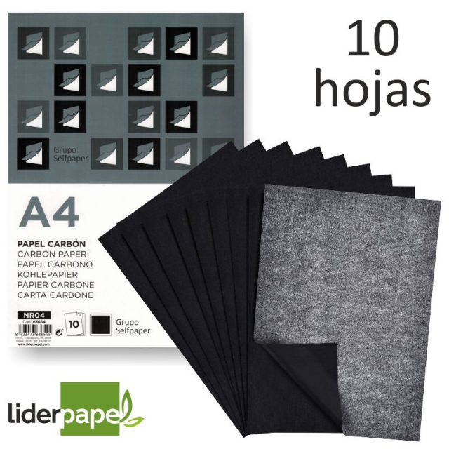 papel de calco papel carbon negro para calcar 10 h