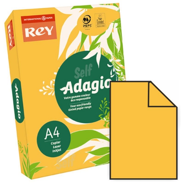 Comprar Papel Din A4 Adagio color amarillo oro vivo albaricoque