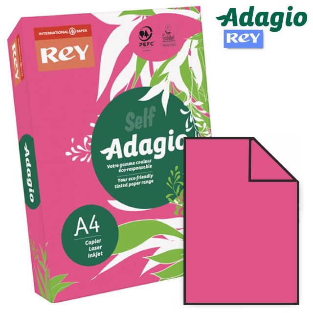 Comprar Papel Din A4 color fucsia rosa vivo 500 hojas Adagio 23