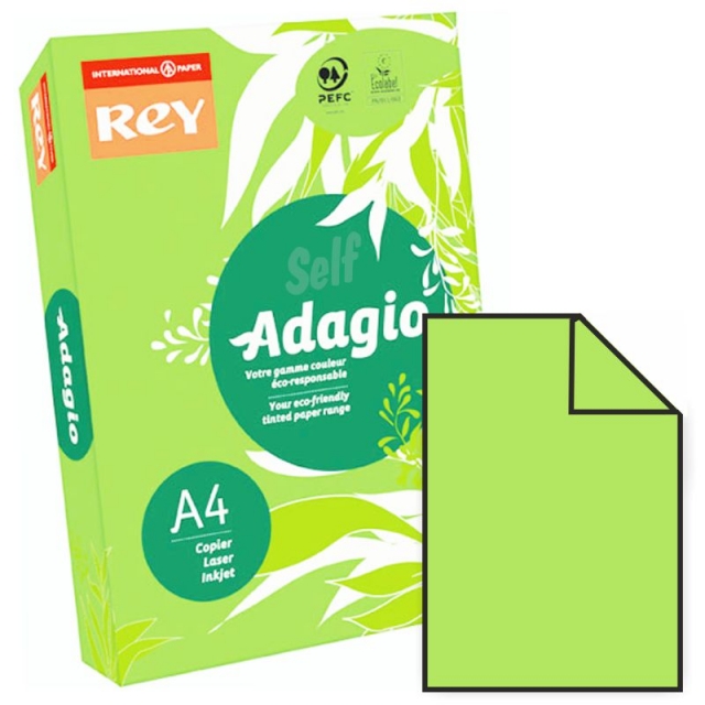 Comprar Papel Din A4 verde fluorescente neon Adagio Pte. 500 hojas