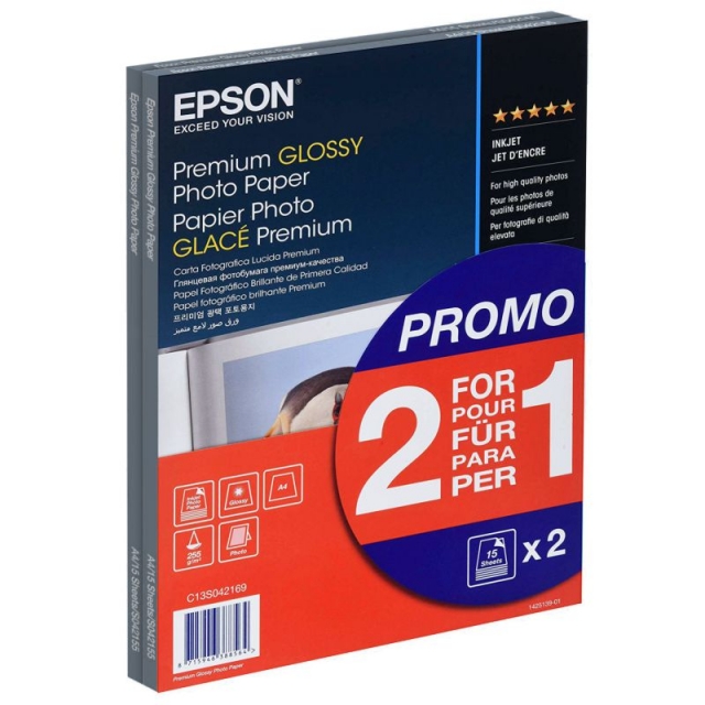 Comprar Papel fotografico ink-jet Din A4 Epson Premium Glossy 2x1