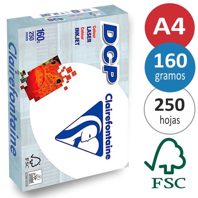 Comprar Papel Láser inkjet color 160 gramos Clairefontaine DCP 250 h