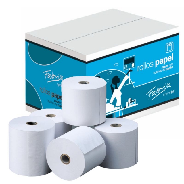 rollos de papel de registradora 57x65