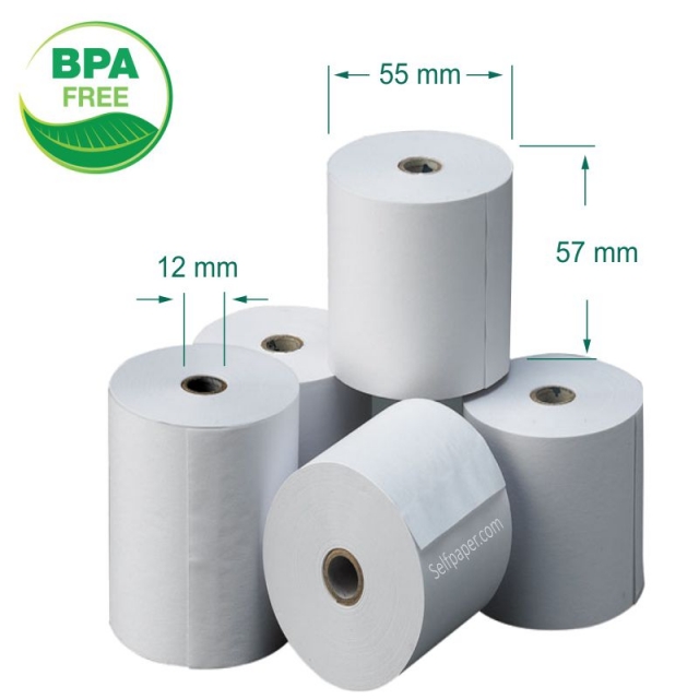 rollos de papel termico balanzas 57x55